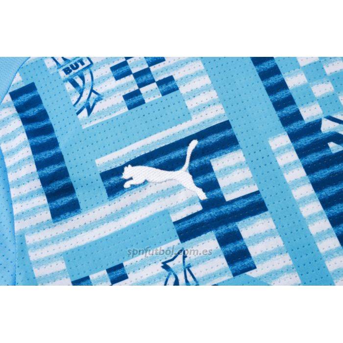Chandal del Olympique Marsella Manga Corta 2024-2025 Azul - Pantalon Corto